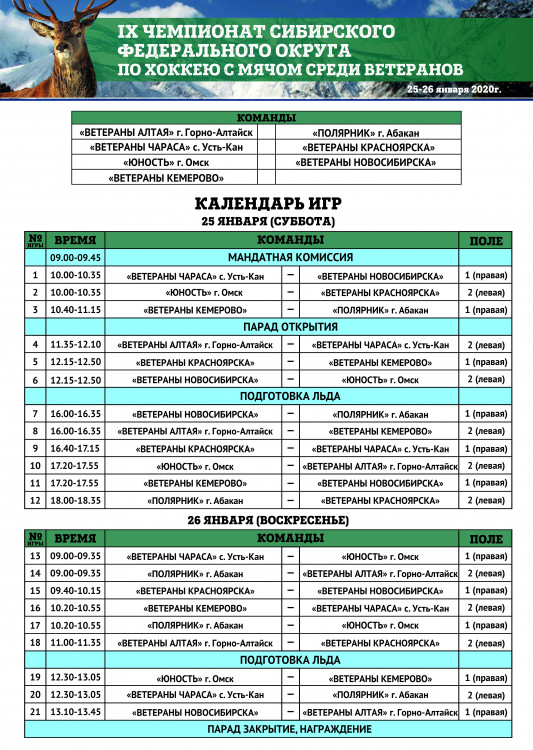 Kalendar SFO 2020